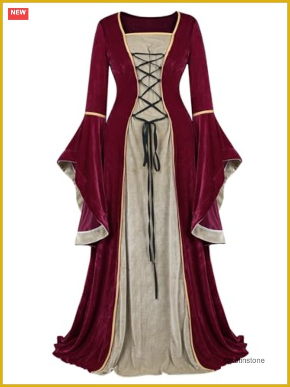 Renaissance Costume Dress Medieval Halloween Fairy Cosplay